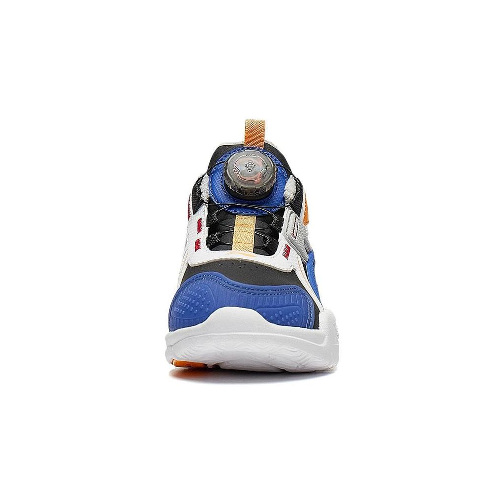 Li Ning Childrens Shield Leather Sports Comfortable Non-Slip Wear-Resistant Casual Shoes Kids Casual Shoes Blue White YKNT122-21