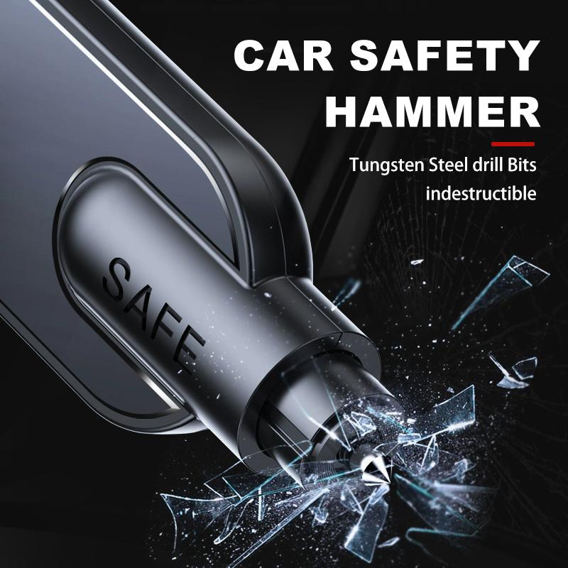 GLC GLB Car Emergency Safety Hammer Cutter Window Breaker Escape Tool For Mercedes Benz AMG W202 W212 W213 W220 W221 W222 C180
