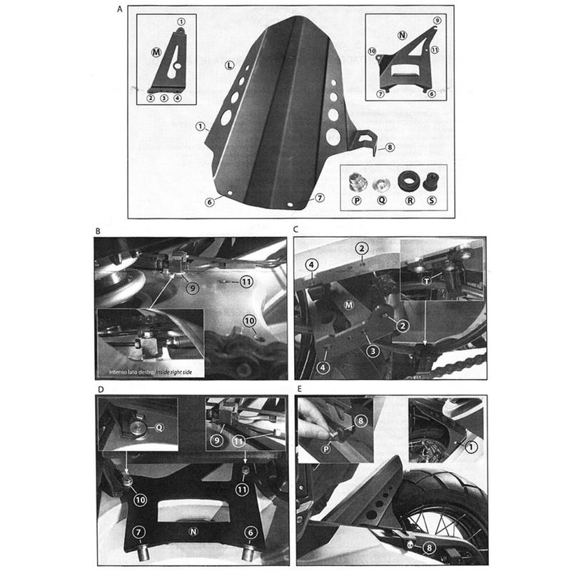 Fit For Honda For FORZA 750 X-ADV XADV750 Rear Fender Mudguard Mud Splash Guard Protection Protector Cover Wheel Hugger