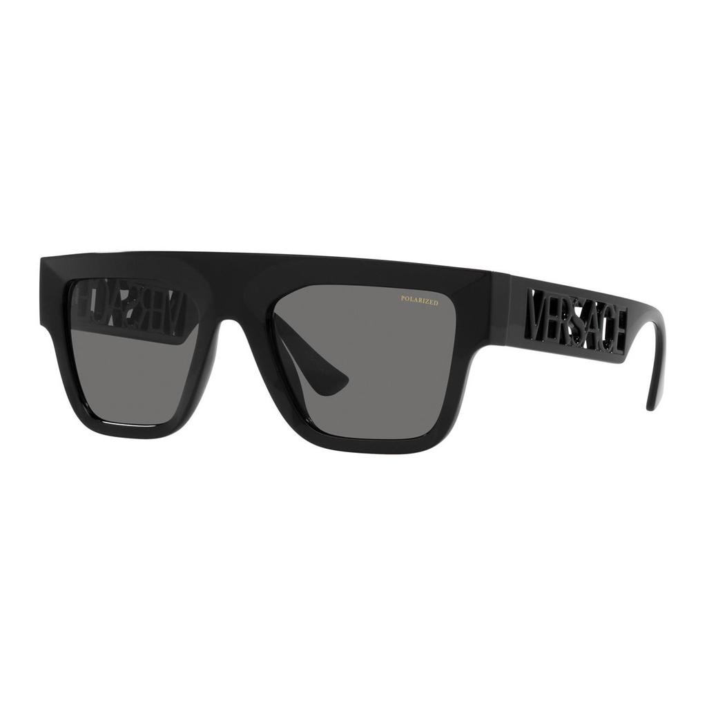 Versace Casual Fashion Side Letter Frame Irregular Shape Sunglasses Men sunglasses Black VE4430UGB181