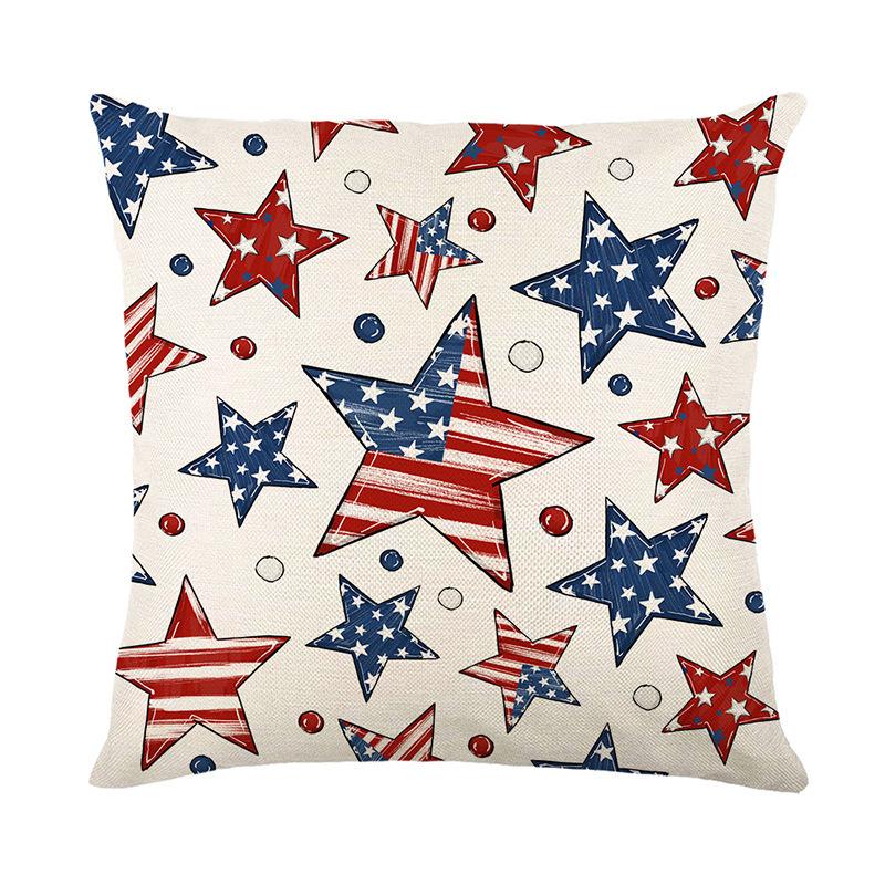 Independence Day Pillowcase Living Room Festive Atmosphere Decoration Bedroom Sofa Pillowcase
