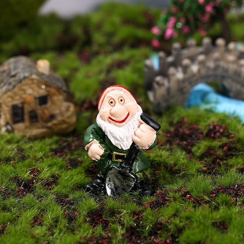 Mini Cute Funny Bonsai Gnome Home Courtyard Decoration Resin Garden Dwarf Figurines Home Decor Ornament Accessories 2025 New