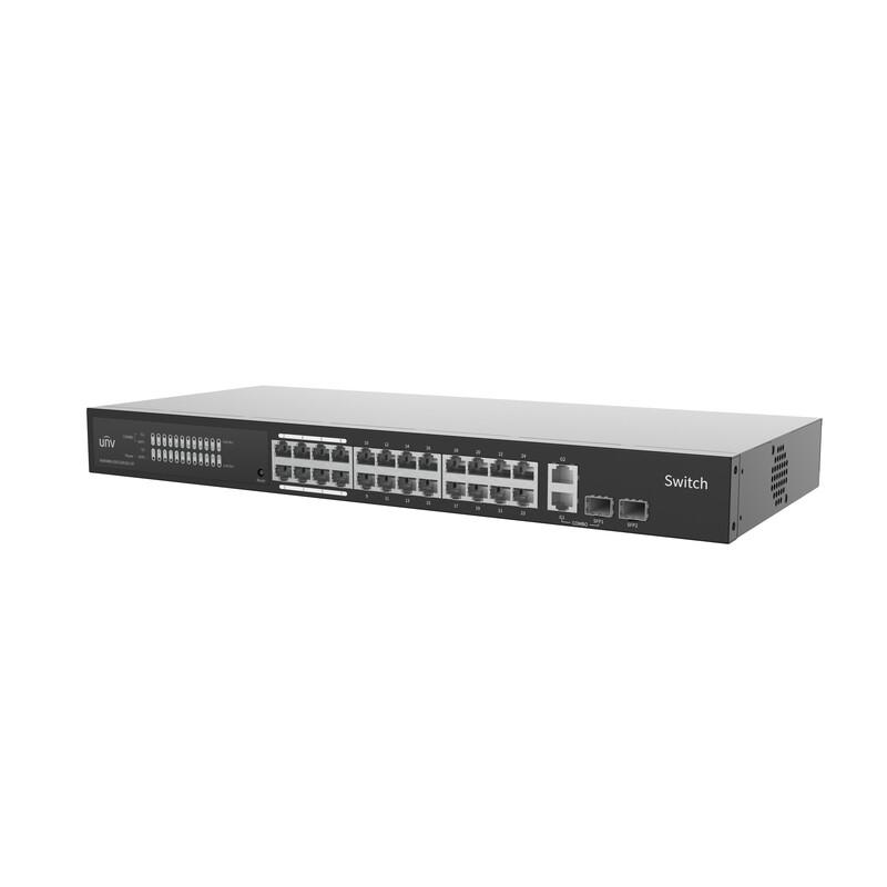 Uniview 24-Port Gigabit Cloud Managed Switch CN Plug (adapter Included)