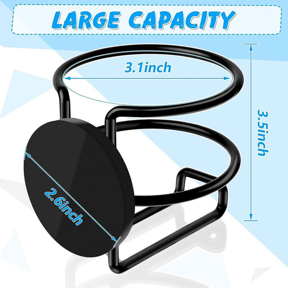 Double Fence Cup Holder Car Magnetic Cup Holder for Tractor Trucks and SUV Easy Install Beverage Bottles Organizer for Vehicles