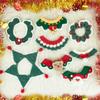 Festlicher gestrickter Haustier-Schlauchschal: Weihnachts- & Neujahrsaccessoire für Katzen und Hunde