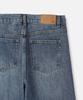 247Silijeu Curved Wide Denim Blue