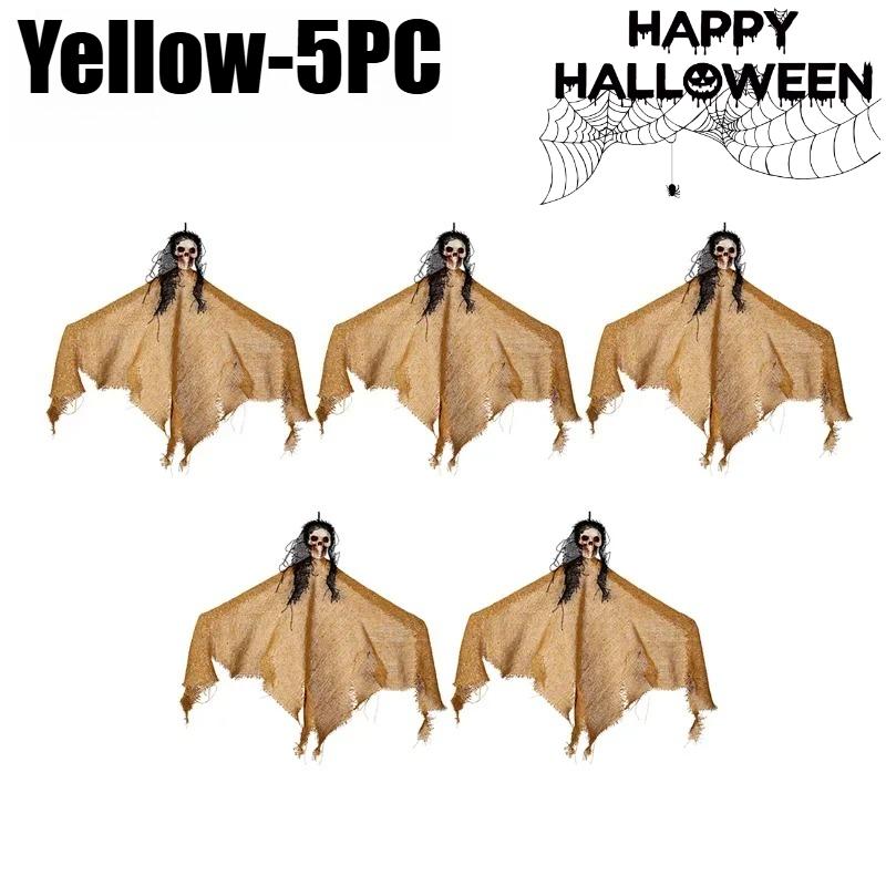 Halloween Decorations Scary Crying Witch Skeleton Hanging Ghosts Skeleton Flying Haunted House Decorative Props Horror Ornaments