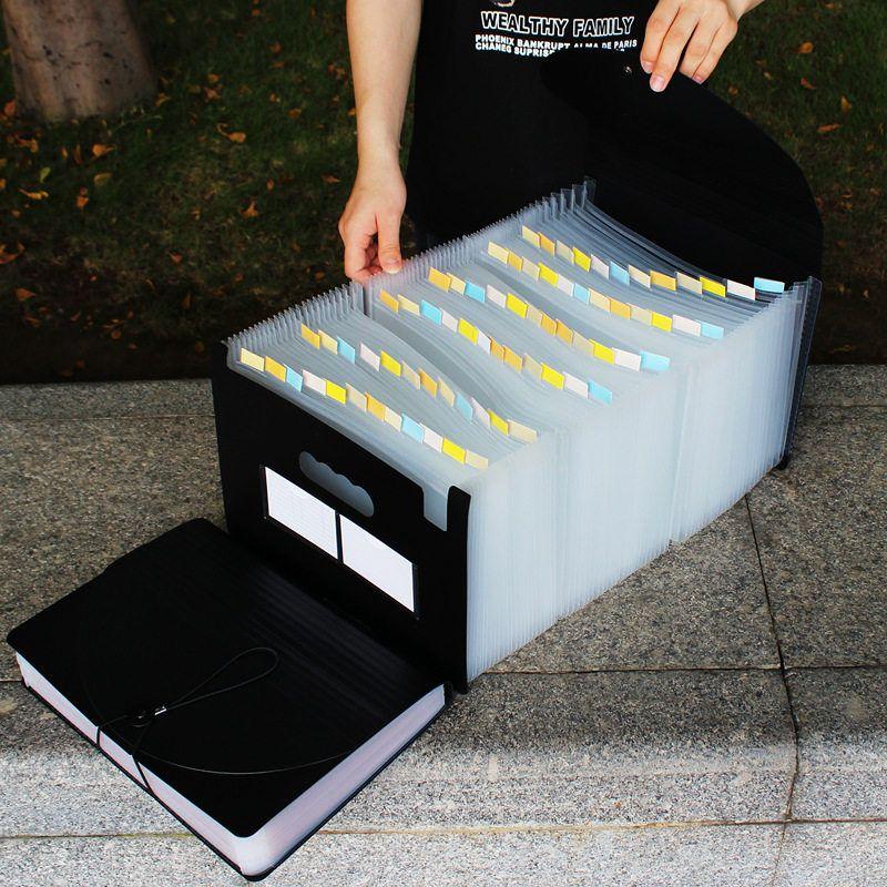 Student Test Paper Clip File Holder Large Capacity Folder A4 Material File Storage Category Folder Bill Bill Folder Pp