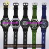 18mm pryskyřičný řemínek k hodinkám pro řadu Casio WS-1400H/1300/1500 W-737H AE1500 vodotěsný silikonový řemínek k hodinkám Gumový pás