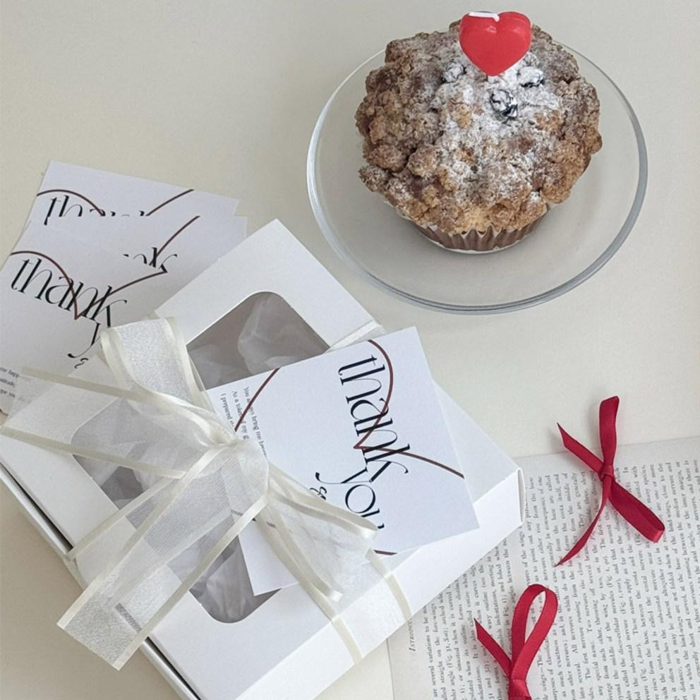 Best Pack Love Thank You Photocards 8 x 8 cm, Red, 40 pcs