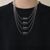 Collana Minimalista Vintage Tailandese in Argento con Perline Rotonde e Ciondolo in Argento Sterling S925