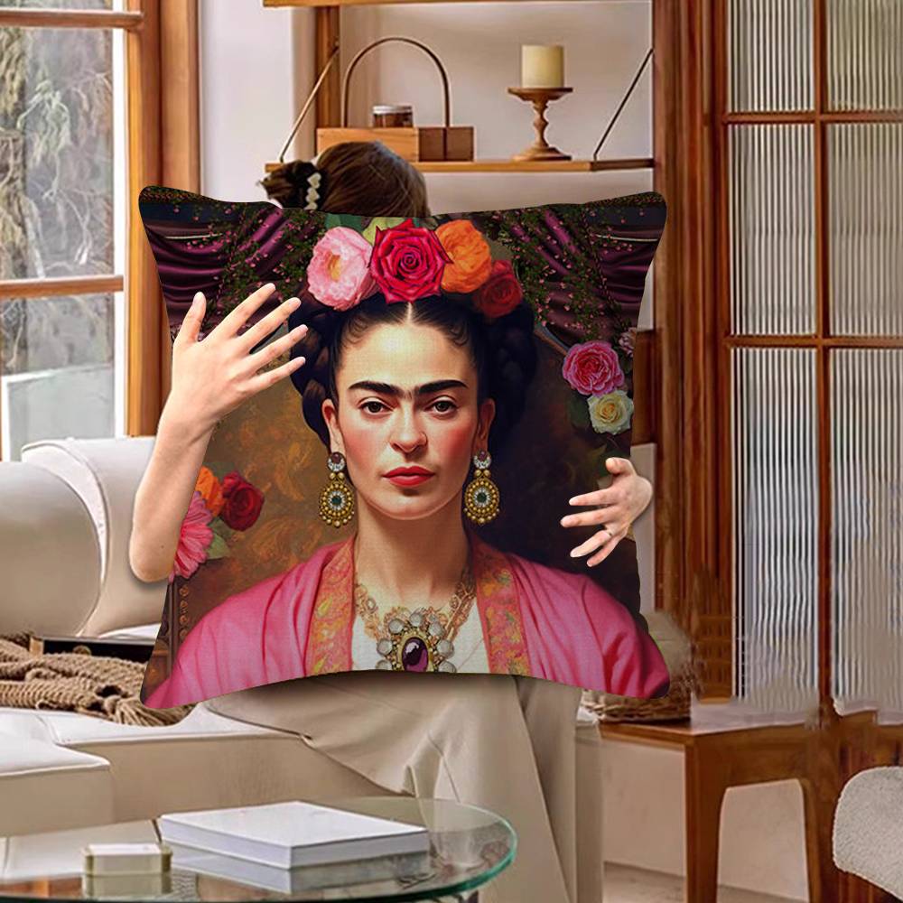 F-Frida K-Kahloes Art Pillow Cushion Cover Pillowcase Living Room Sofa Home Decor Customized