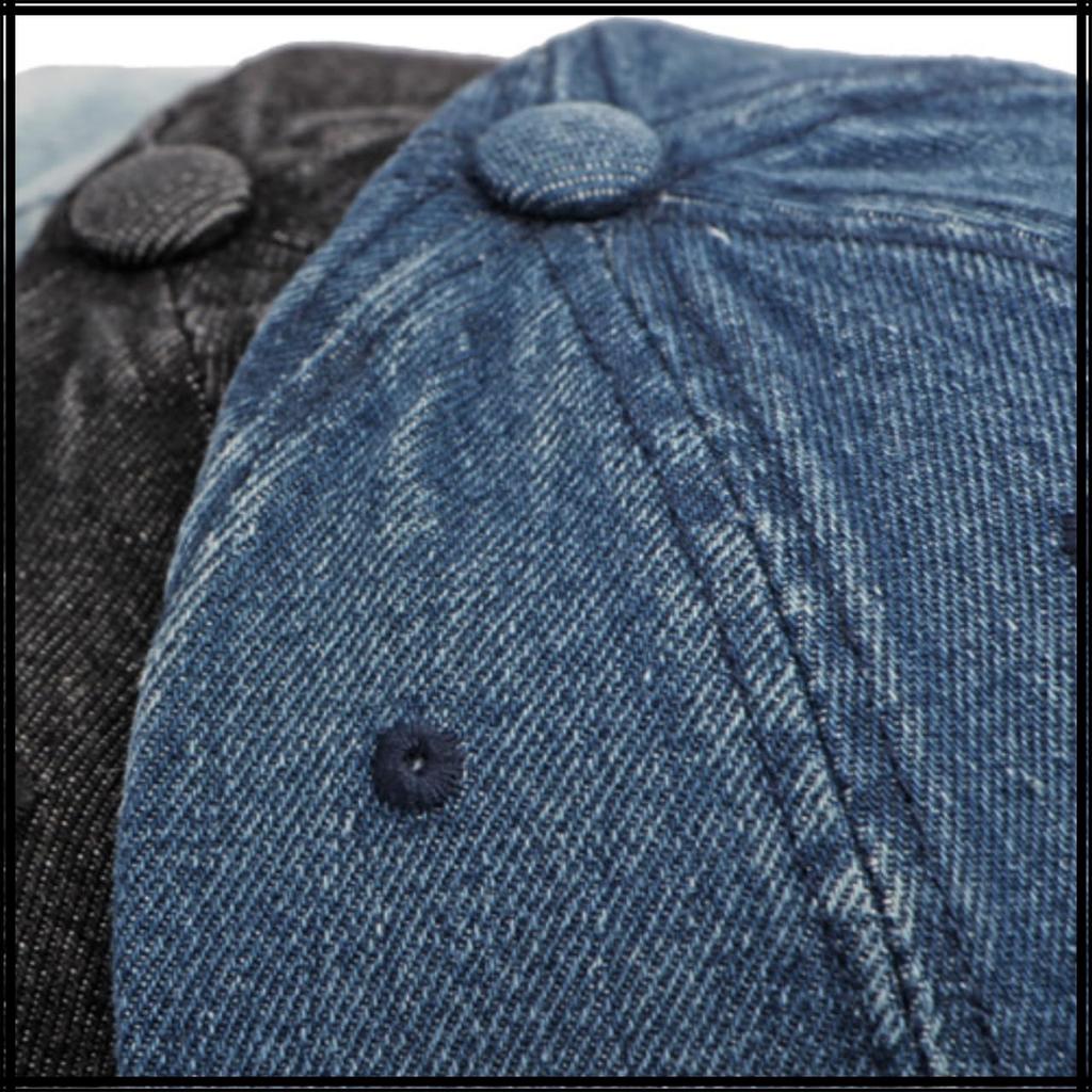 Chapeau Vintage Anglais CZ129 [Croc-Blanc], Casquette, Visière, Cool, Lettres, Décontracté, Denim, Homme, Femme, (Bleu clair)