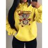 California Love Wing Angel Boy Printed Hoodies Women Harajuku Pocket Streetwear Fashion Oversized Hoody Fleece Autumn
