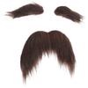 Black Fake Mustache Eyebrows Set Self Adhesive Men Costume Accessory Stick On Beard Prop Hair Cosplay Costumes Accessories Old