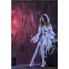 Damen Schwarz Polyester Corpse Bride Kleid Halloween Party Kostüm