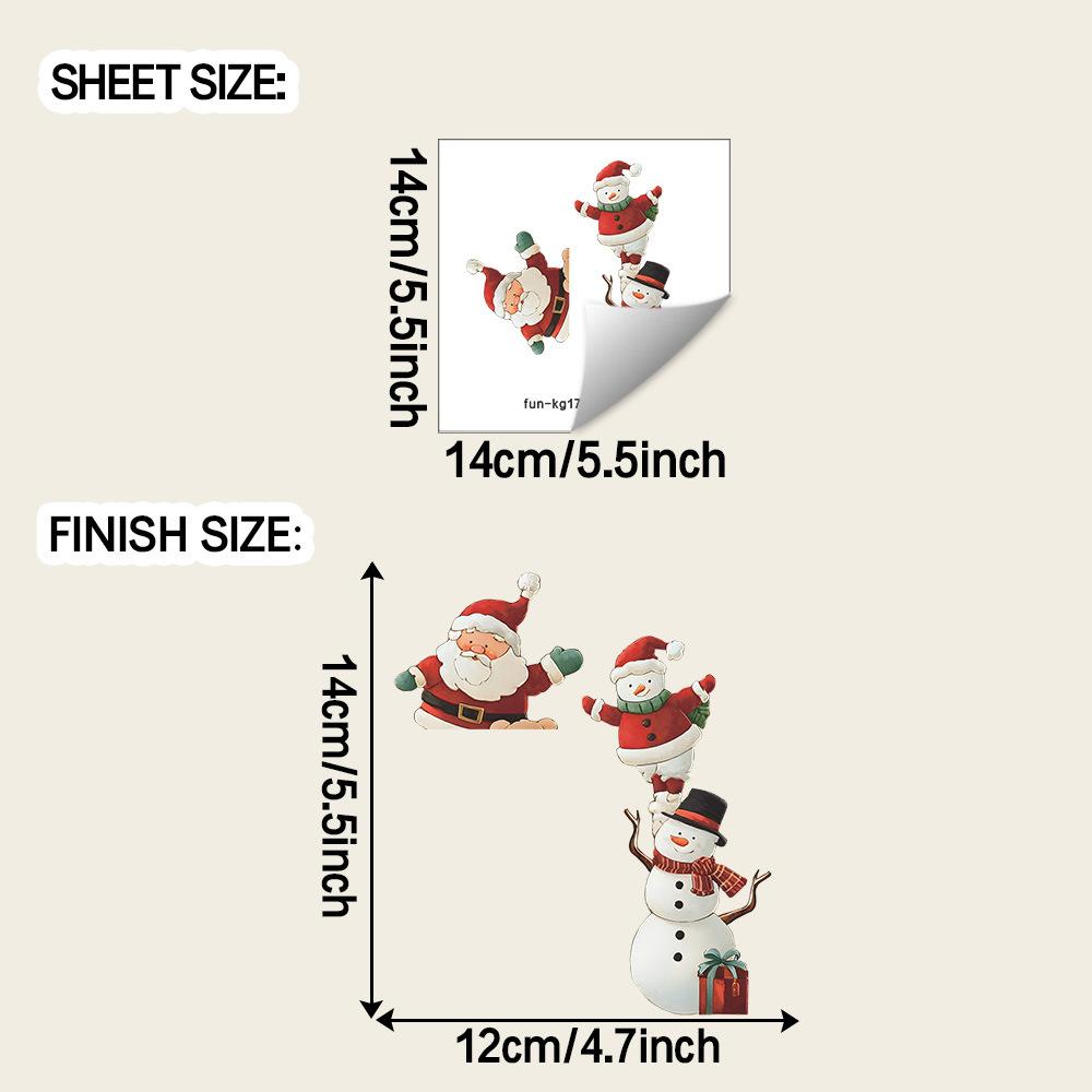 

Забавный снеговик и Санта-Клаус, украшение входа в гостиную, наклейки на стену с выключателем