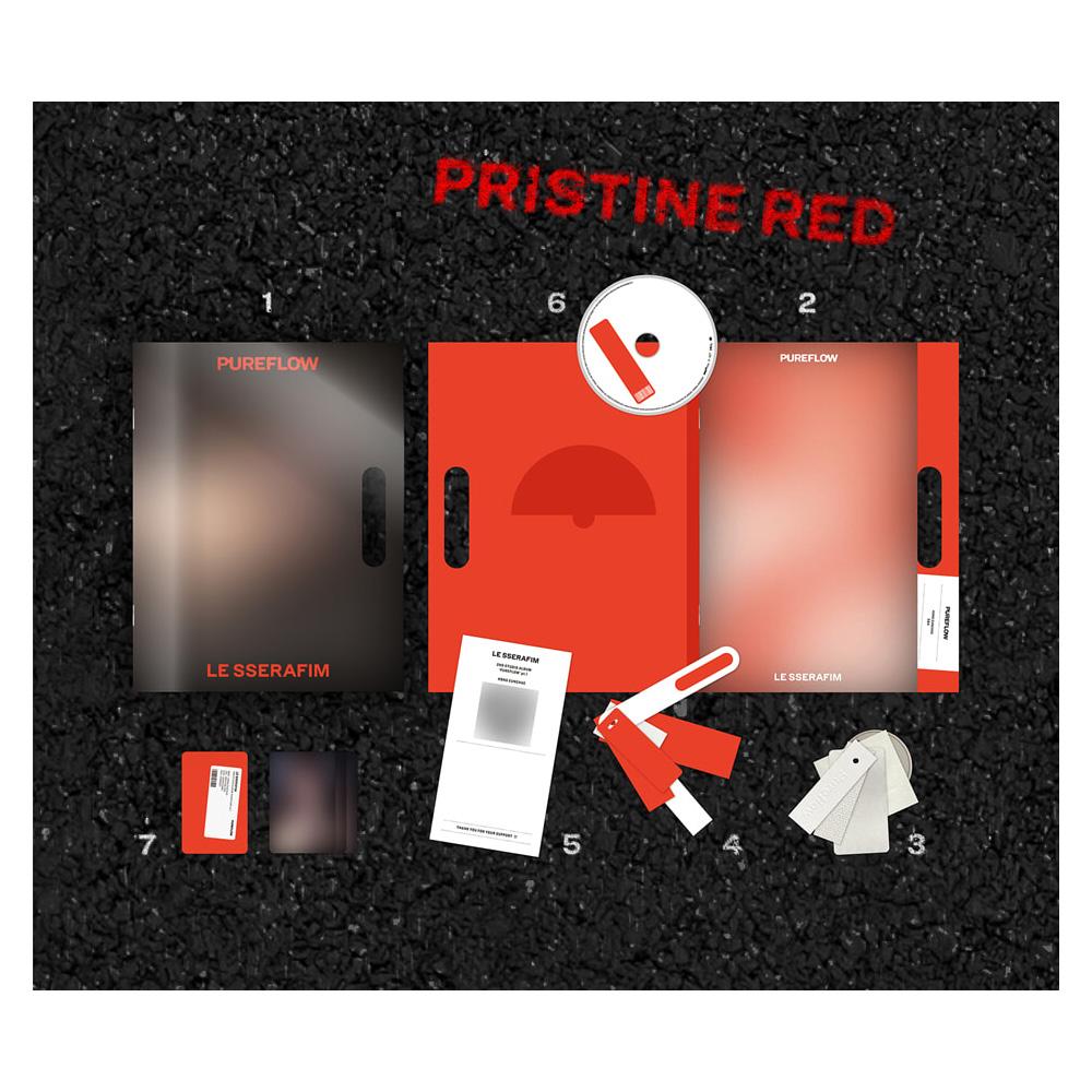 [Pre-Order] LE SSERAFIM PUREFLOW Kpop Album CD Photocard Official Random Compact Version