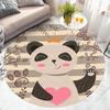 Cartoon Dinosaur Round Carpet Lovely Animal Circle Rug Kids Playroom Bedroom Living Room Balcony Floor Mat Home Decor Doormat