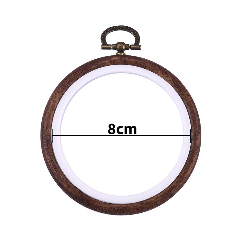 

Инструмент для шитья Круглые Овальные Имитация дерева Вышивальные пяльцы Рамка Набор Пластиковые кольца для вышивания для DIY Вышивка крестом Рукоделие