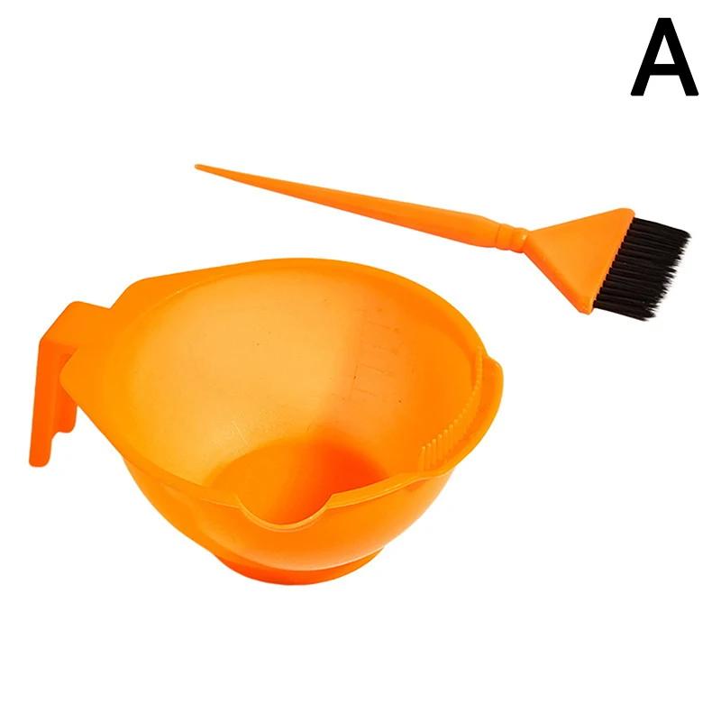 2pcs Professional Hair Dyeing Tool Set Hair Gallery Color Mixing Tint Applicator Pointed Tail Coloring Brush Beauty Styling Kit