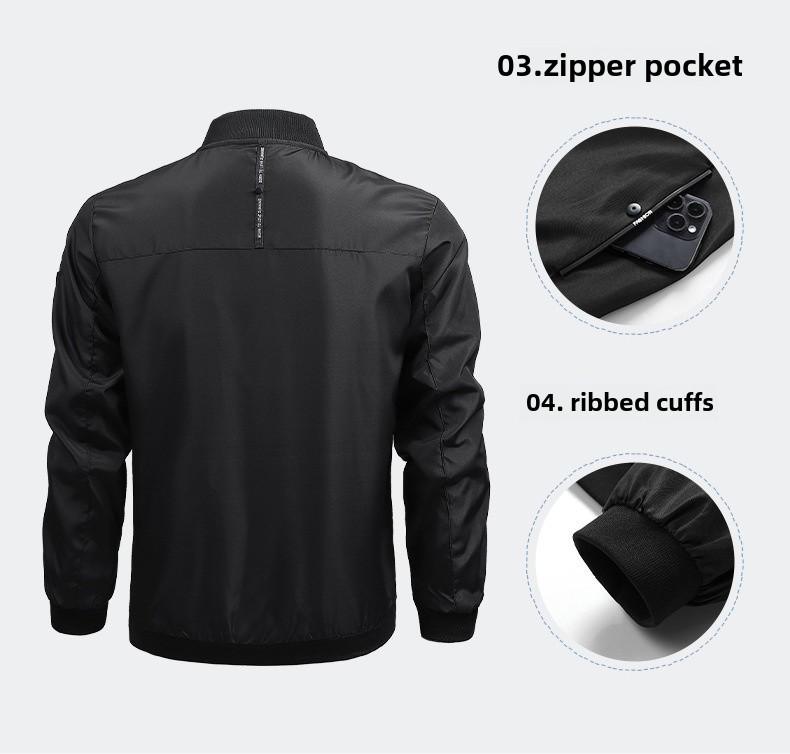 Egyszínű férfi hétköznapi dzsekik tavaszra és őszre