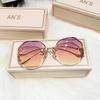 Sunglasses Women'S Round Face Tide Sunglasses Uv Protection Big Face Thin Summer