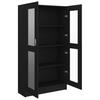 Display Cabinet Black 82.5 x 30.5 x 150 cm Particleboard