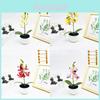 Simulated Phalaenopsis Potted Artificial Artificial Flower For Office And Living Room