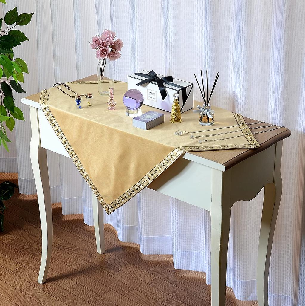 Kuai Tarot Pastellsett av med Fløyel for Tarot og Lesninger Gullsett av Små Posekluter, Farger, 68x68cm, 2, Pose, Tykk, Kort, Spådom,