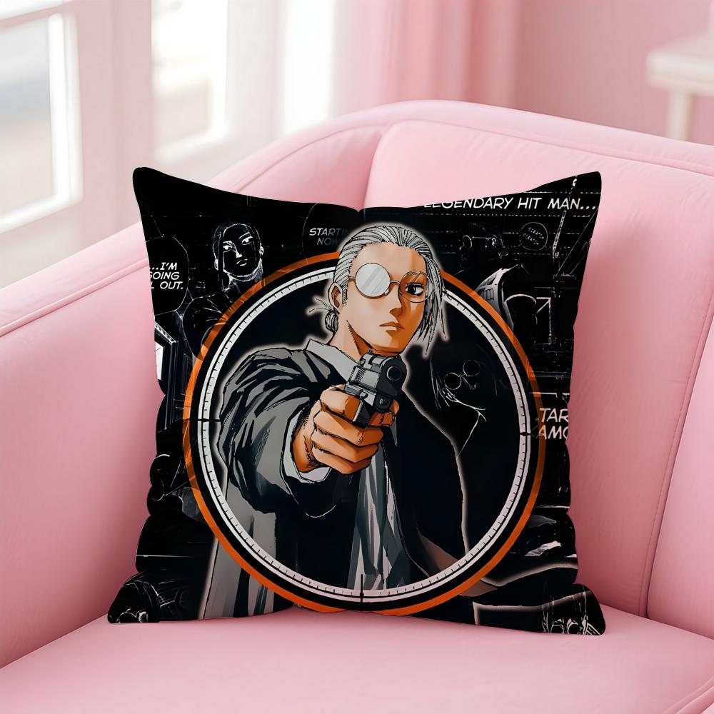 Anime Funny SSakamoto DDays Cushion Cover Pillow Case Soft Skin Friendly Fabric Comfort Concealed Zipper