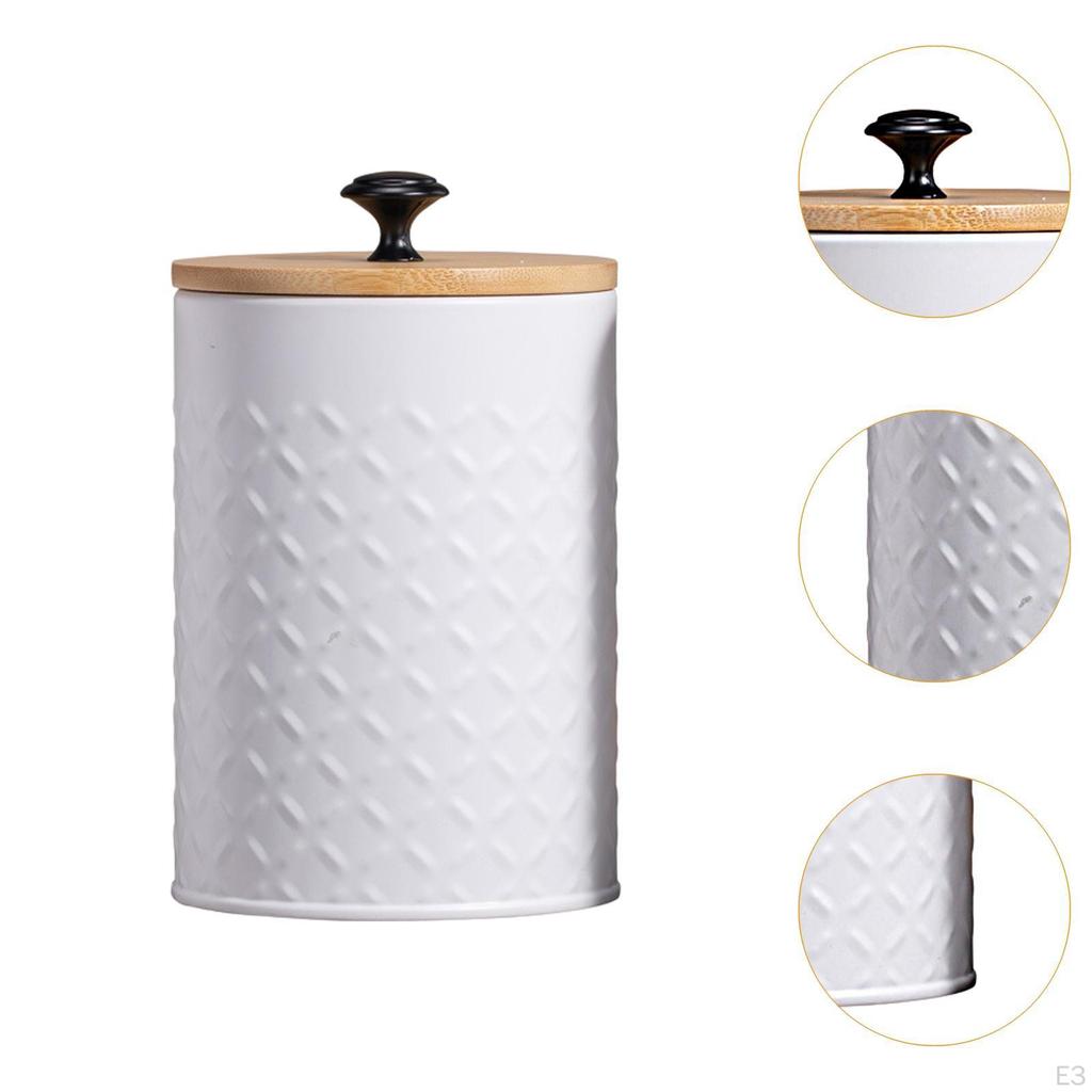 3 Pieces Coffee Tea Sugar Container,Kitchen Canister Set Rustic Airtight Food Storage Jars for