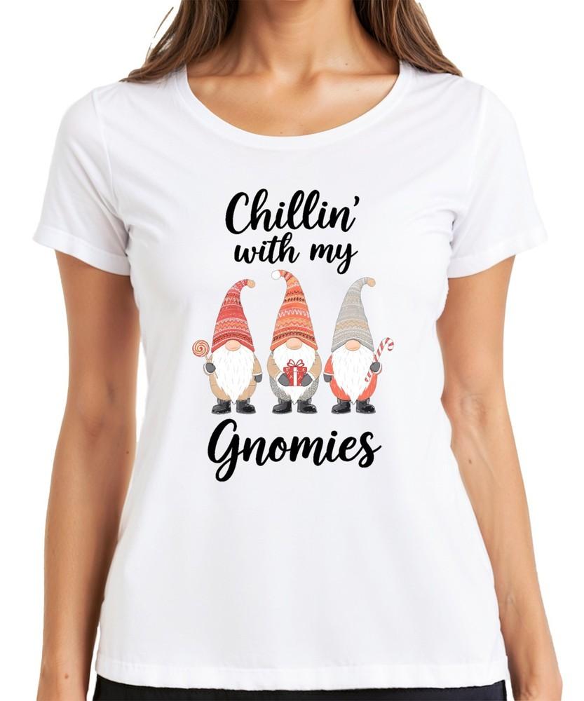 Chillin With My Gnomies Christmas Xmas Gnome Gnome Fun Unisexs TShirt