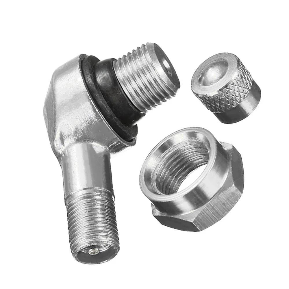 Tire Valve Stems Aluminum Zinc Zinc Alloy CNC Motorcycle Rim Motorcycle Valve Stem Valves Stem Cap 90 Degree