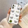 K-Koala Creative Cartoon Animation Phone Case For IPhone 17 Air 16 15 14 13 Pro Max 11 12 Black Silicone Cover