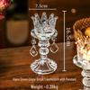 European Transparent Glass Candle Holder - Light Luxury Aromatherapy for Romantic Atmosphere and Home Decor.