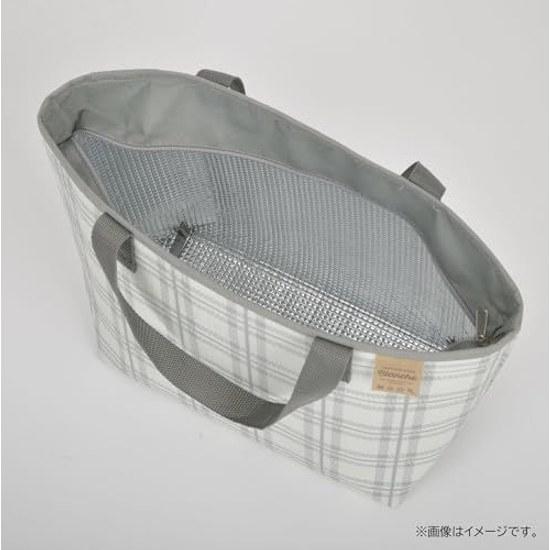 Captain Stag Cooler Bag Foldable Storage Capacity 4L/8L/10L Size S/M Gray/check Blanche.