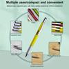 7 In 1 Multifunctional Pen Touch Screen Stylus Capacitive Pen With Screwdriver Ruler Levelgauge Refillable Ballpoint Pencil Tool