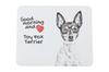 Toy Fox Terrier, American Toy Terrier- Mouse Pad with Print, Personalized Dog-themed Mouse Pad, Unique Gadget for an Office Worker by Art-Dog Brand –