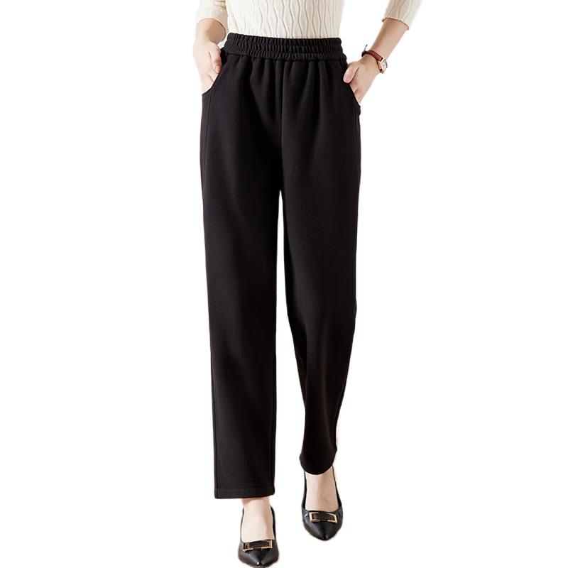 

Yuzhaolin Women s Plus Velvet Thermal Straight-Leg Pants XL