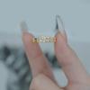 Fingerring Verstellbares Öffnungsdesign Zirkonia-Einlage Doppellagiges Schmetterlings-Fingerband Modeschmuck Geschenk