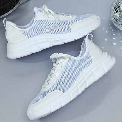Large Size Casual Mesh Shoes Breathable and Comfortable Running Shoes Lightweight Soft-soled Sneakers
