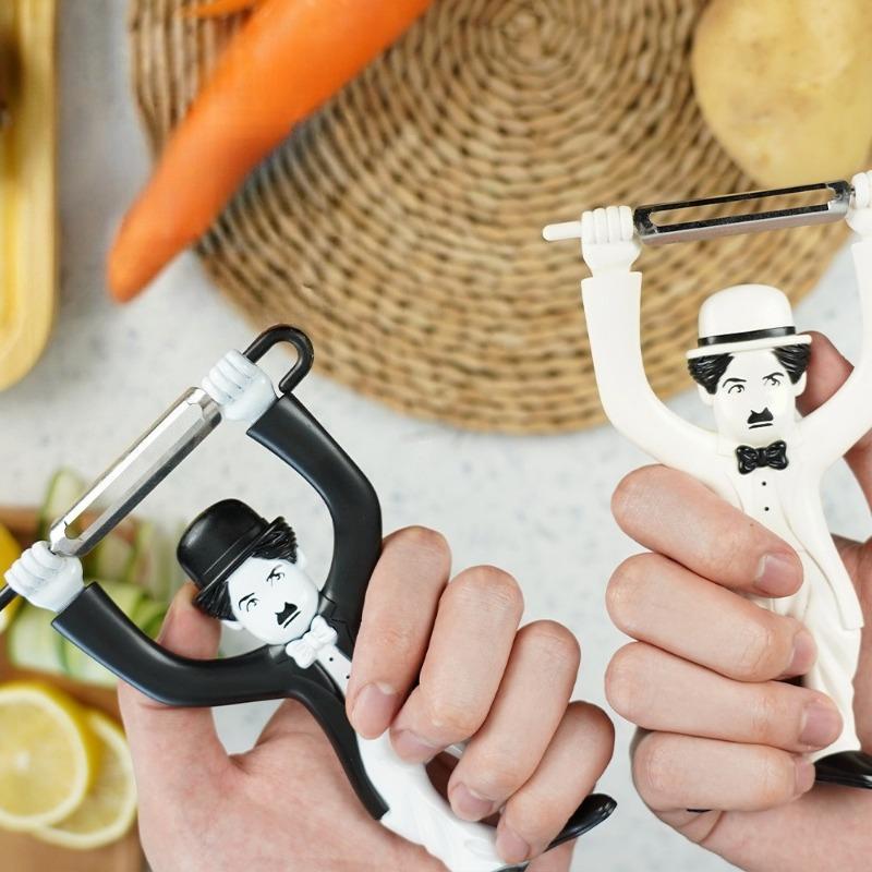 Creative Plastic Character Peeler, Fruit Vegetable Potato Chaplin Knife, Cooking Tool, Kitchen Small Tool Accessory, 1 Piece