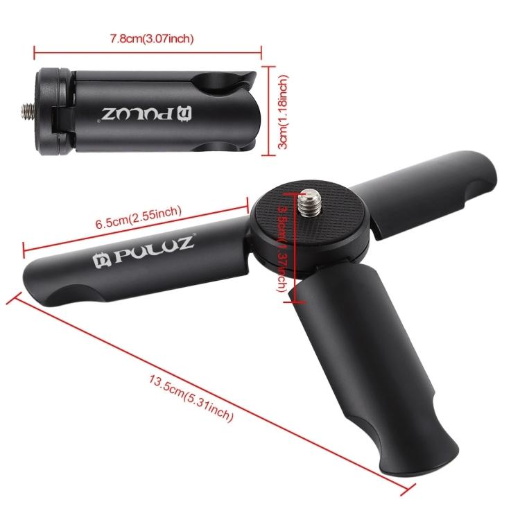 PULUZ Mini plastikowy statyw + uniwersalny uchwyt na telefon, do iPhone'a, Galaxy, Huawei, Xiaomi, Sony, HTC, Google i innych smartfonów
