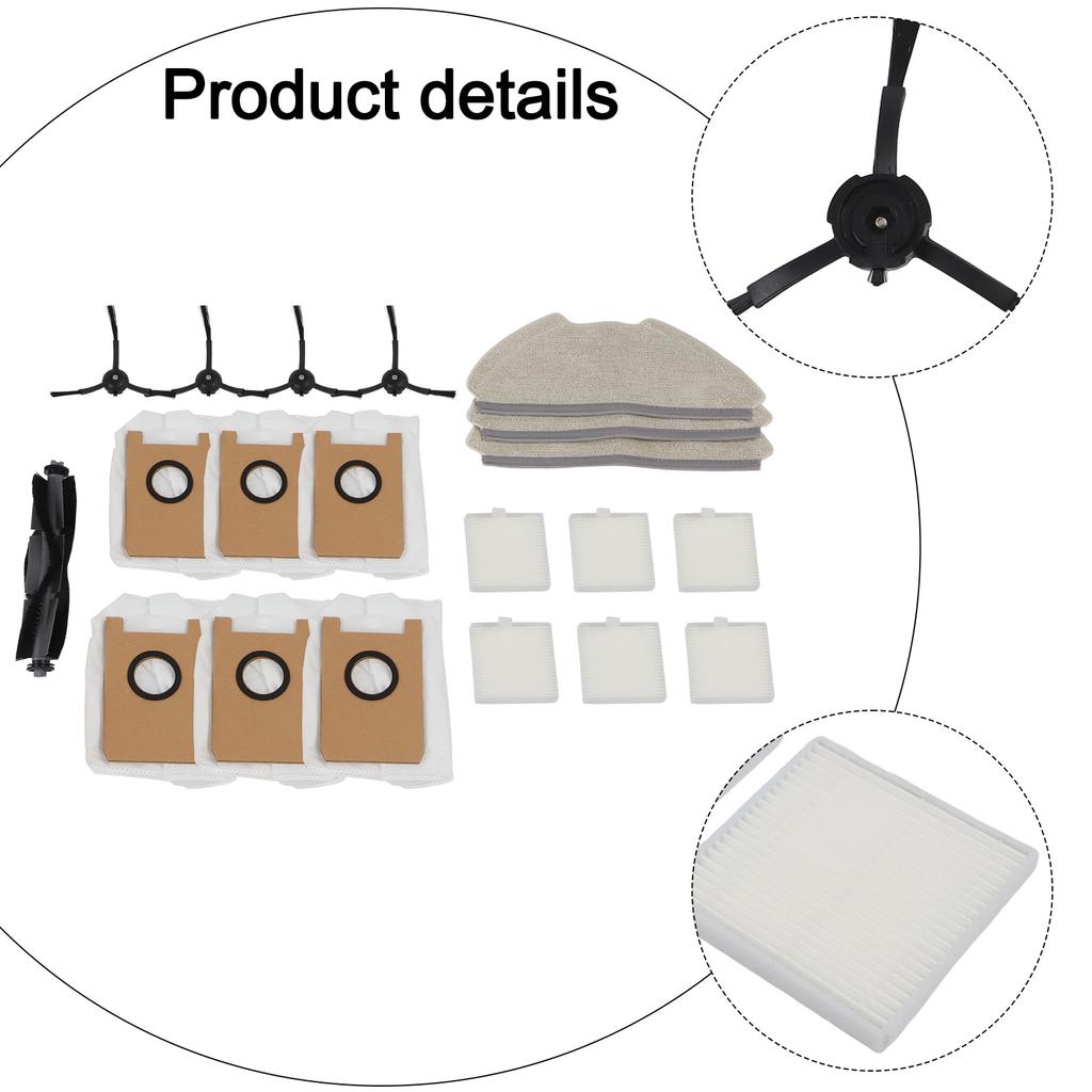 Robot Vacuum Accessories Replacement Kit for AIRROBO For T11 for Plus For FIXR For T11 Including Brushes and Filters