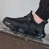 Pantofi de protecție impermeabili pentru bărbați, adidași cu bombeu de oțel, cataramă rotativă, rezistenți la perforare, cizme de lucru de siguranță pentru bărbați, pantofi de lucru cu pernă de aer pentru bărbați