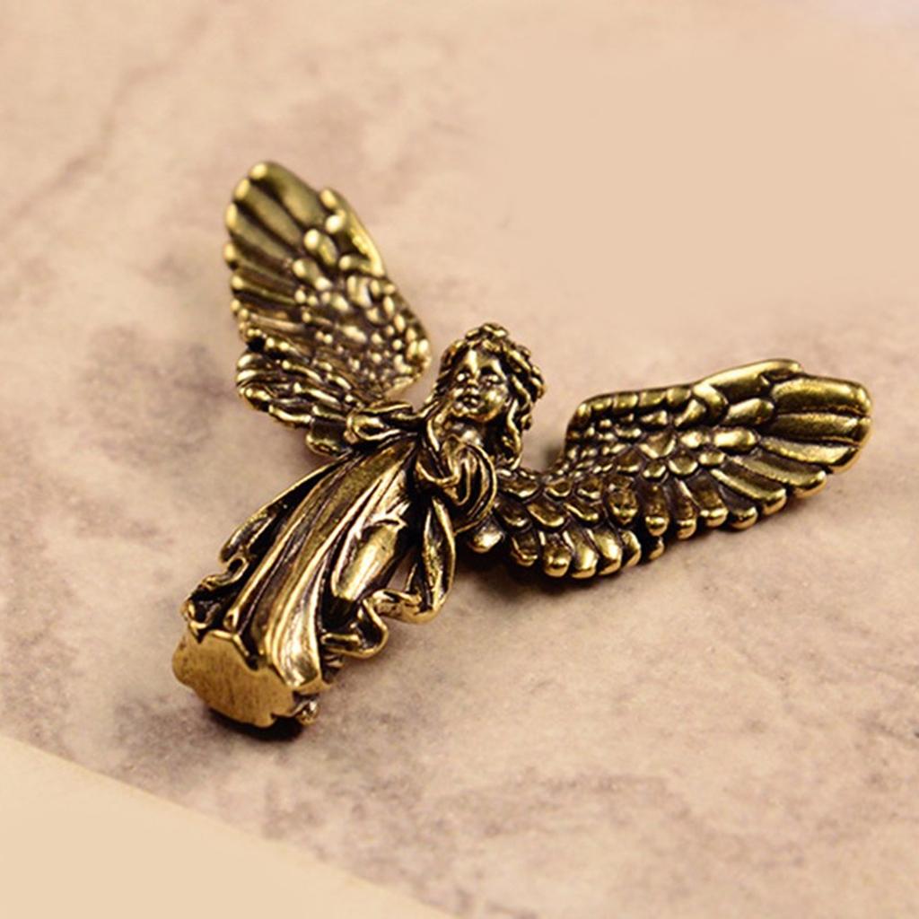 Exquisitedly Brass Angel Statue Adds a Touch of Sophistication To Any Space with Intricated Details Brass Ornament