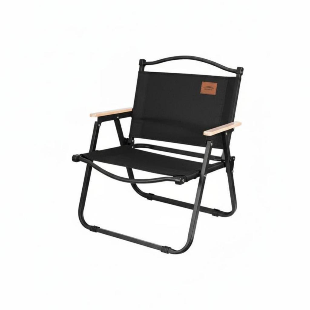 Lowoutline Camp Chair Space-Saving Folding Camping Equipment With Backrest Quick Setup For Campers Adults