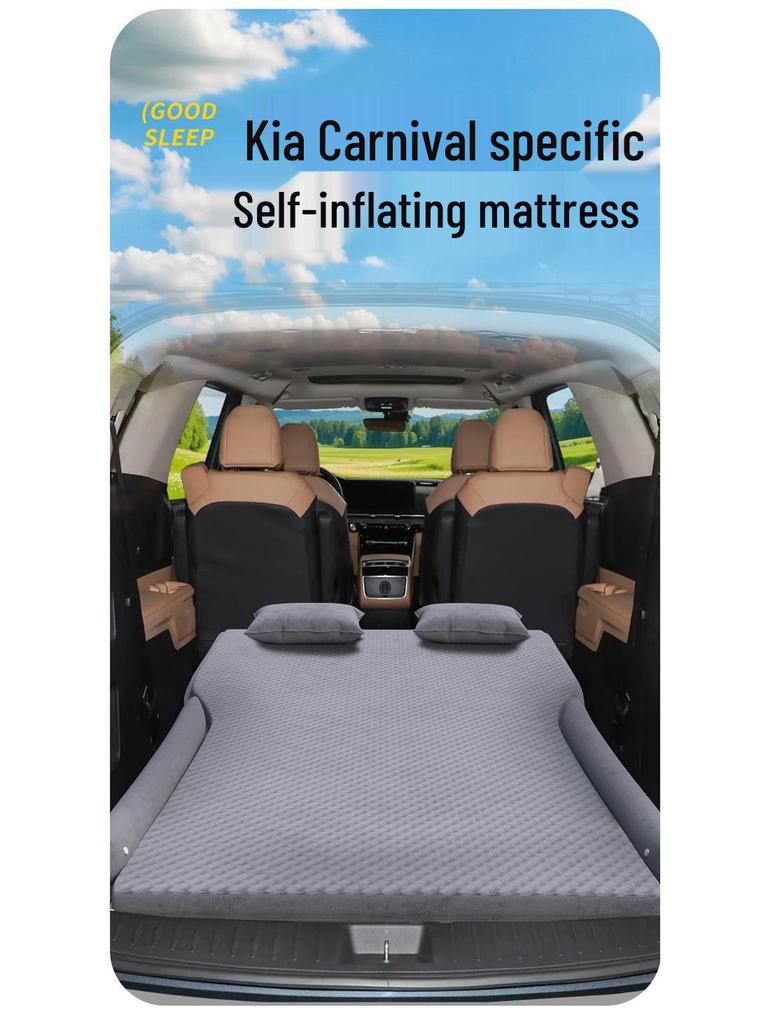 Kia Carnival Auto-Matratze: Aufblasbares Bett für den Rücksitz & Kofferraum-Luftkissen