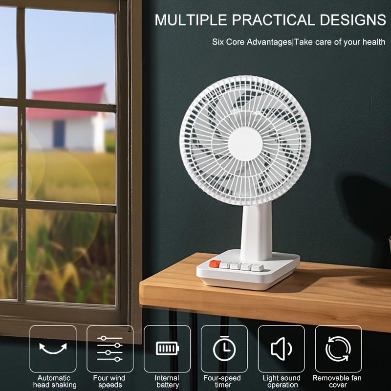 Intelligent Portable Fan,supports Automatic Shaking,can Be Timed,no Need To Worry about Catching A Cold When Sleeping At Night,multiple Wind Speeds